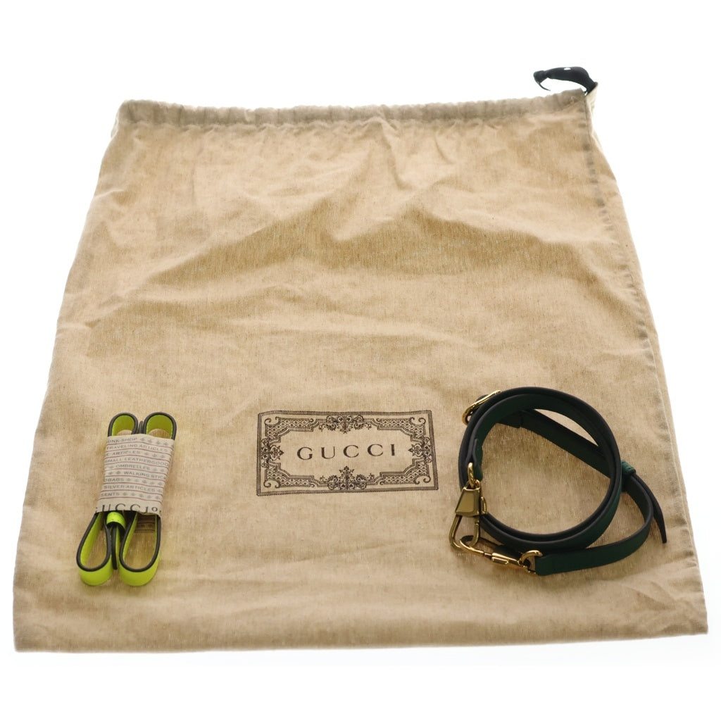 GUCCI(グッチ) ダイアナ ハンドバック 2wayバック バンブー スモール ゴールド金具 レザー グリーン 660195 レディース