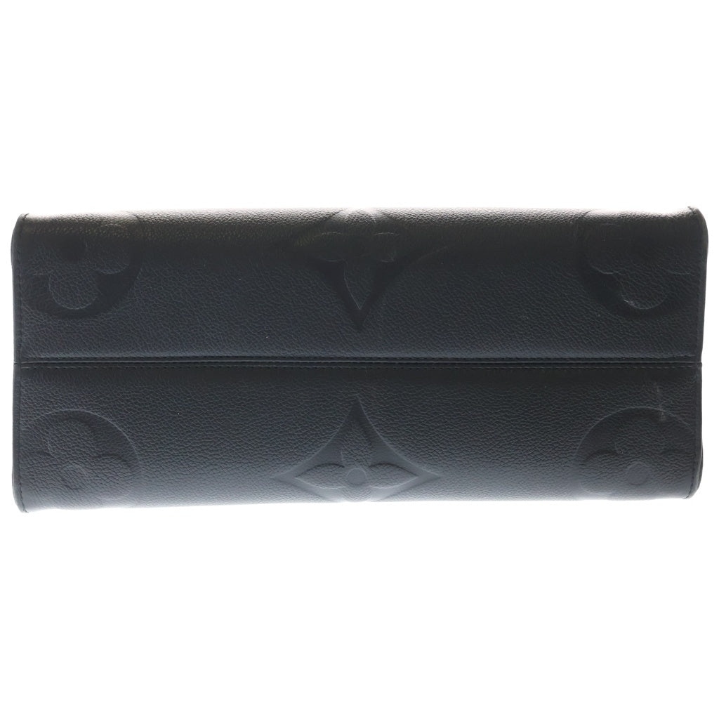 LOUIS VUITTON(ルイヴィトン) オンザゴーMM モノグラムアンプラント レザー 2WAY ハンド ショルダー トートバッグ ブラック M45595 レディース