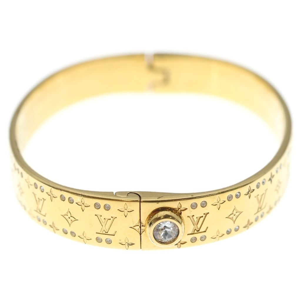 LOUIS VUITTON(ルイヴィトン) リジット ブレスレット ナノグラム ストラス ゴールド M64861 レディース