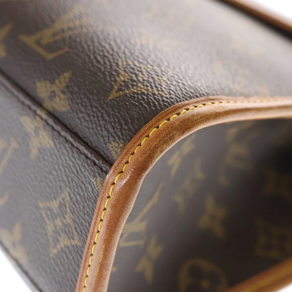 LOUIS VUITTON(ルイヴィトン) モノグラム ベルエア 2WAYハンドバッグ ショルダーバッグ ブラウン レザー×PVC M51122 ゴールド金具 レディース