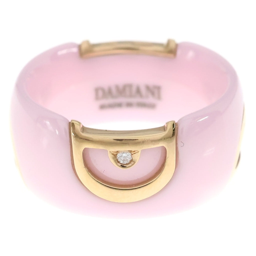 DAMIANI(ダミアーニ) D.アイコン ダイヤ リング ピンク×イエローゴールド Au750YG #12 レディース