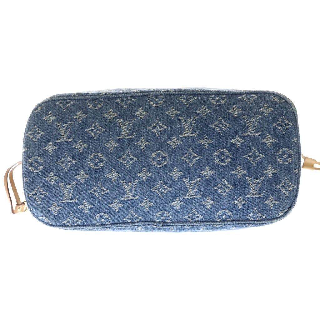 LOUIS VUITTON(ルイヴィトン) モノグラム デニム ネヴァーフルMM ハンド トートバッグ インディゴ M13192 RFID レディース