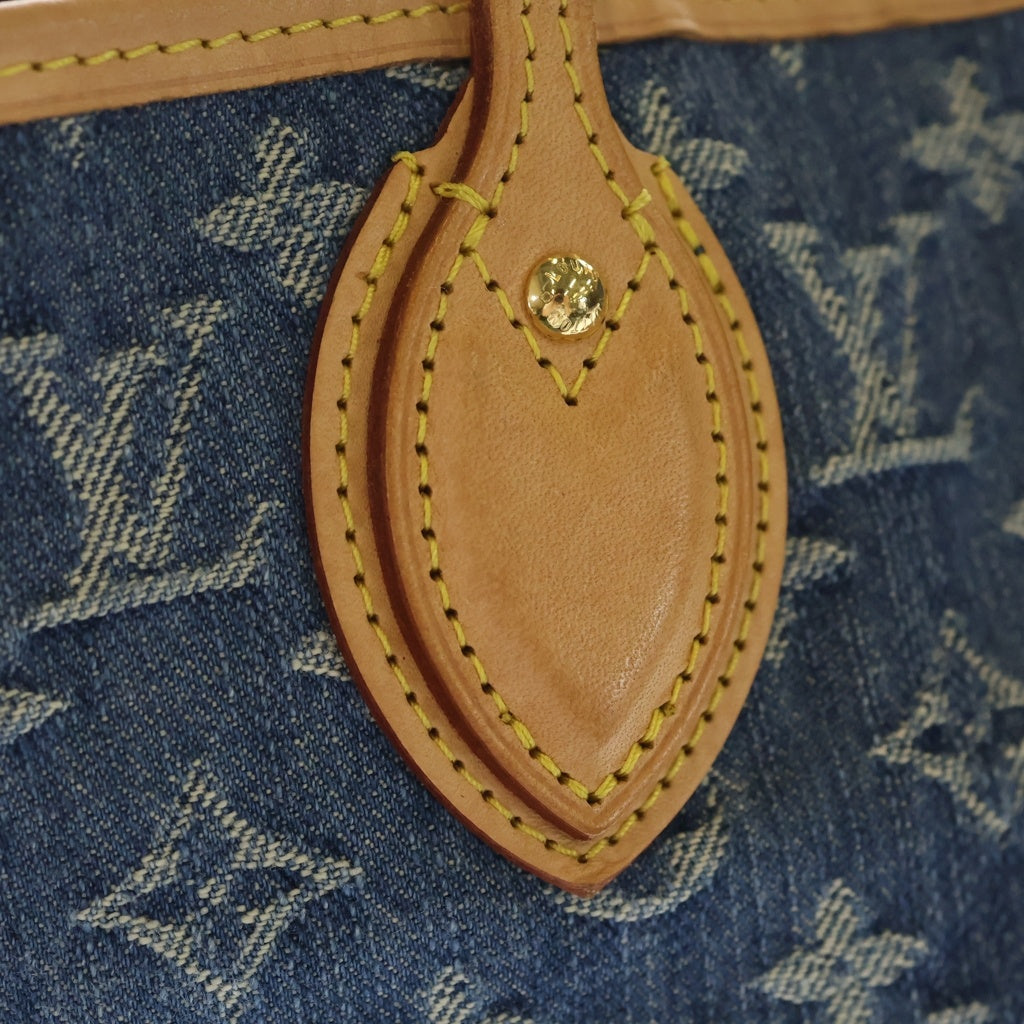 LOUIS VUITTON(ルイヴィトン) モノグラム デニム ネヴァーフルMM ハンド トートバッグ インディゴ M13192 RFID レディース