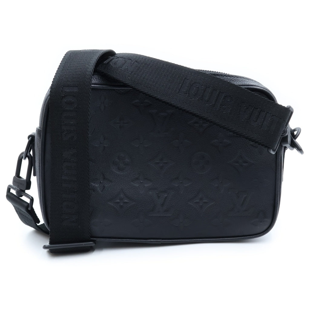 LOUIS VUITTON(ルイヴィトン) モノグラムシャドウ アルファ・メッセンジャー レザー ショルダーバッグ ICタイプ ブラック M28785 レディース