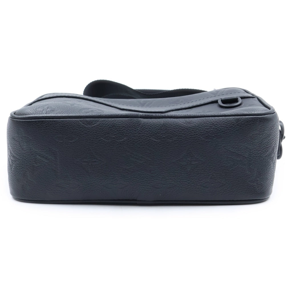 LOUIS VUITTON(ルイヴィトン) モノグラムシャドウ アルファ・メッセンジャー レザー ショルダーバッグ ICタイプ ブラック M28785 レディース