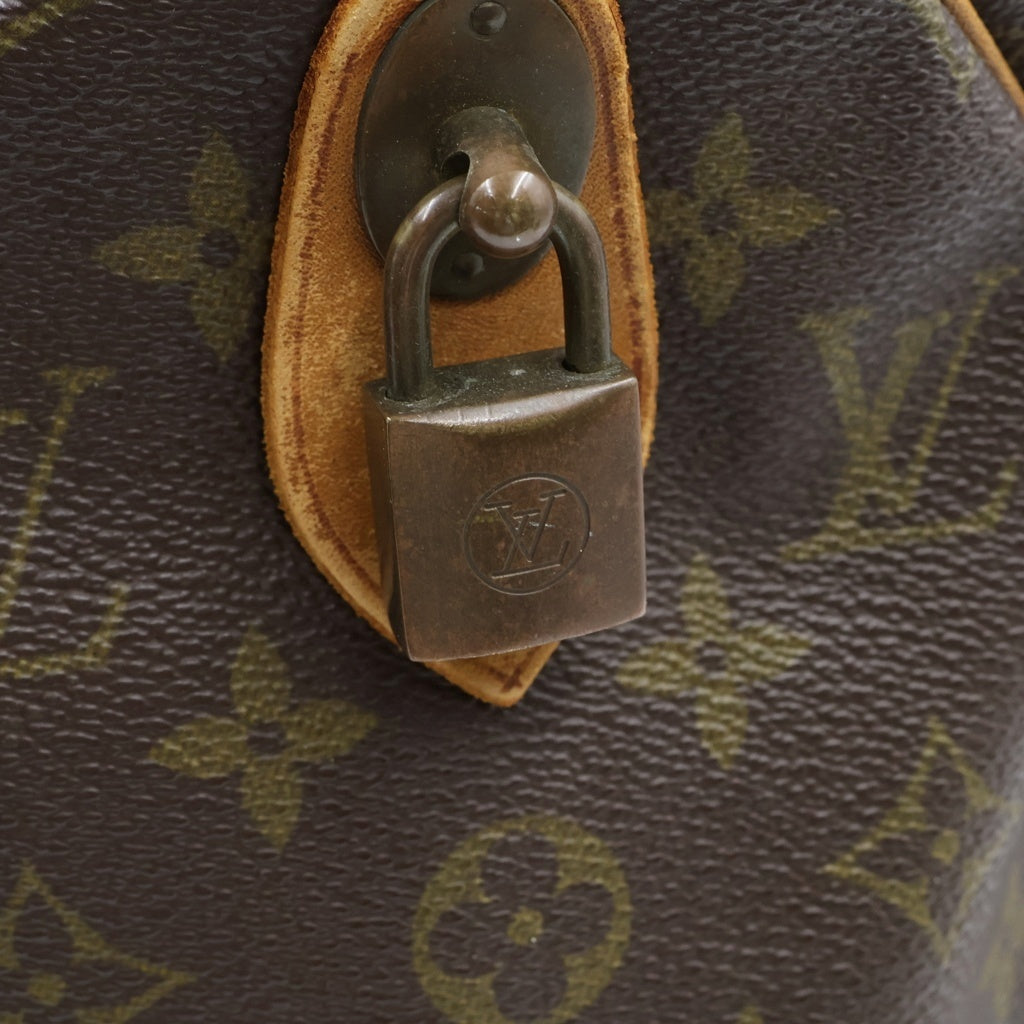 LOUIS VUITTON(ルイヴィトン) モノグラム キーポル40 ハンドバッグ ボストンバッグ トラベルバッグ ブラウン レザー×PVC M41428 ゴールド金具