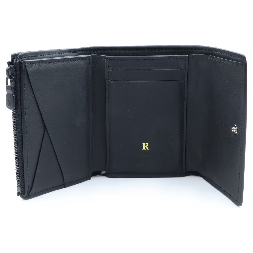 LOUIS VUITTON(ルイヴィトン) モノグラム・シャドウ ヴィクター・ウォレット コンパクトウォレット 三つ折り財布 ブラック レザー M12635 レディース
