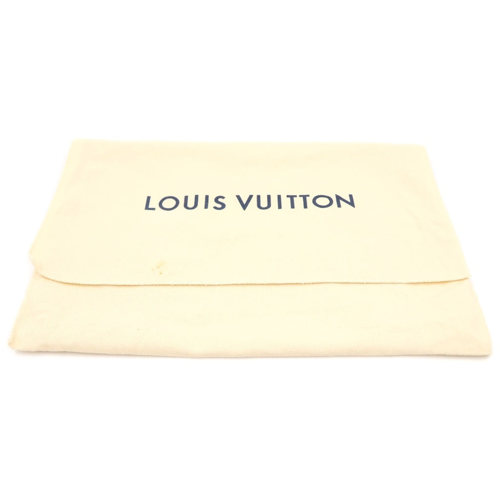 LOUIS VUITTON(ルイヴィトン) ×NIGO サックプラメッセンジャー モノグラム ストライプ ハンドバッグ トートバッグ ブラウン レザー×PVC M45969 ゴールド金具 レディース