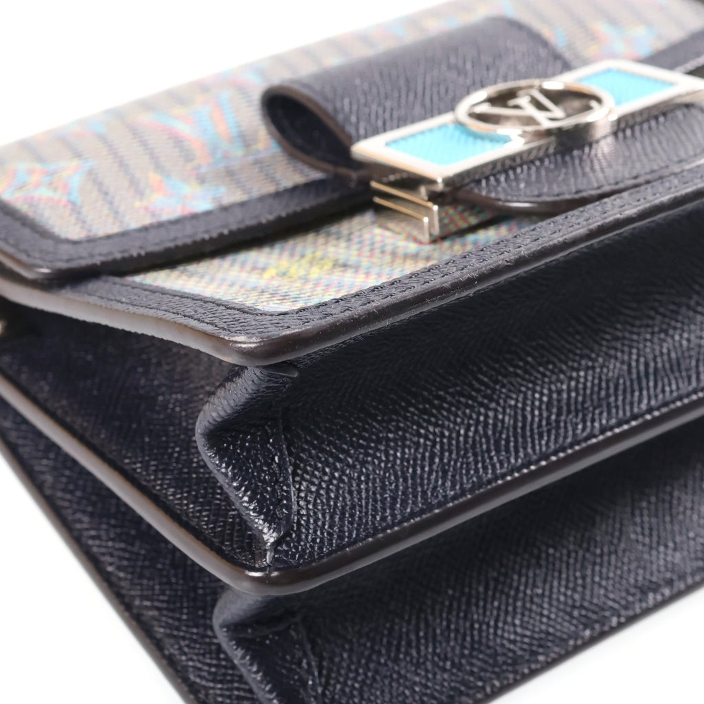 LOUIS VUITTON(ルイヴィトン) モノグラムLVポップ ドーフィーヌMINI ショルダーバッグ ブルー M55454 ICタイプ