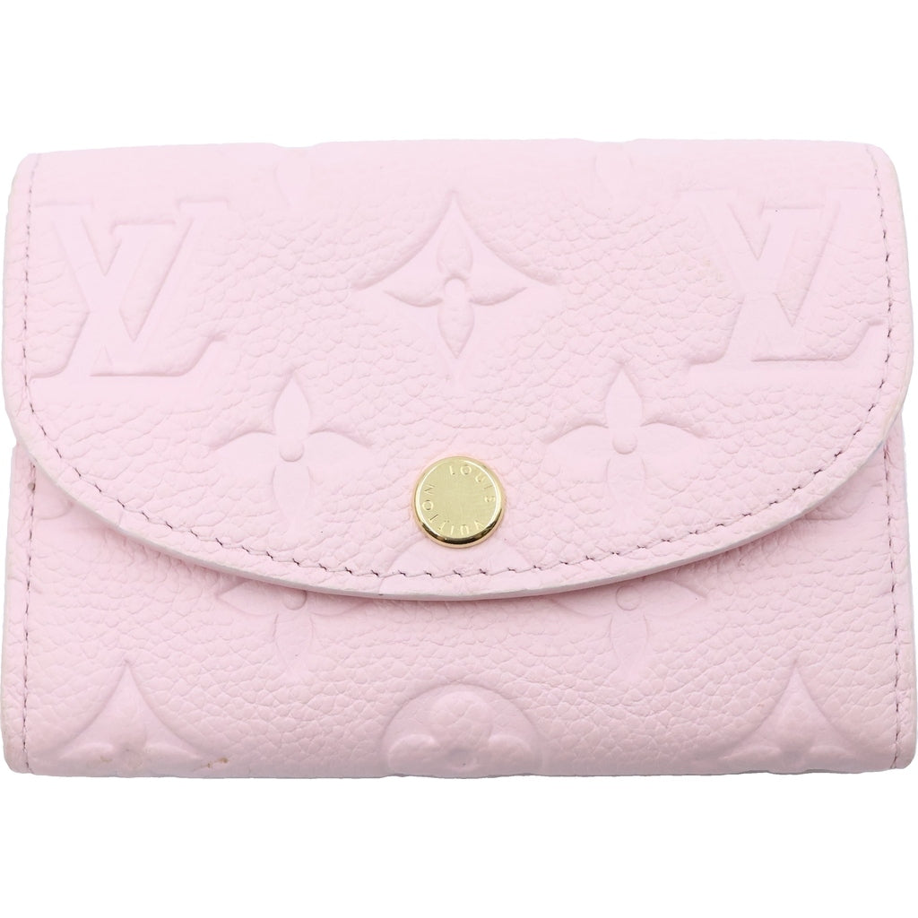 LOUIS VUITTON(ルイヴィトン) モノグラム アンプラント ポルトモネ・ロザリ 二つ折り財布 コンパクトウォレット コンフェッティピンク レザー M29450 レディース