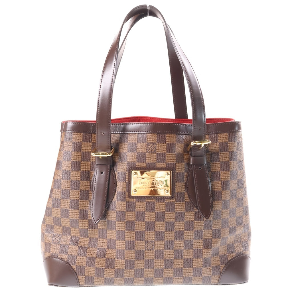 LOUIS VUITTON(ルイヴィトン) ダミエ ハムステッドMM PVC レザー トートバッグ ブラウン N51204 レディース