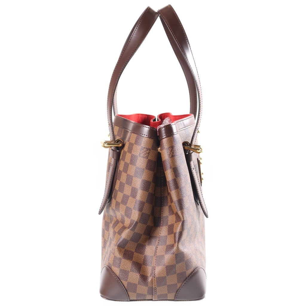 LOUIS VUITTON(ルイヴィトン) ダミエ ハムステッドMM PVC レザー トートバッグ ブラウン N51204 レディース