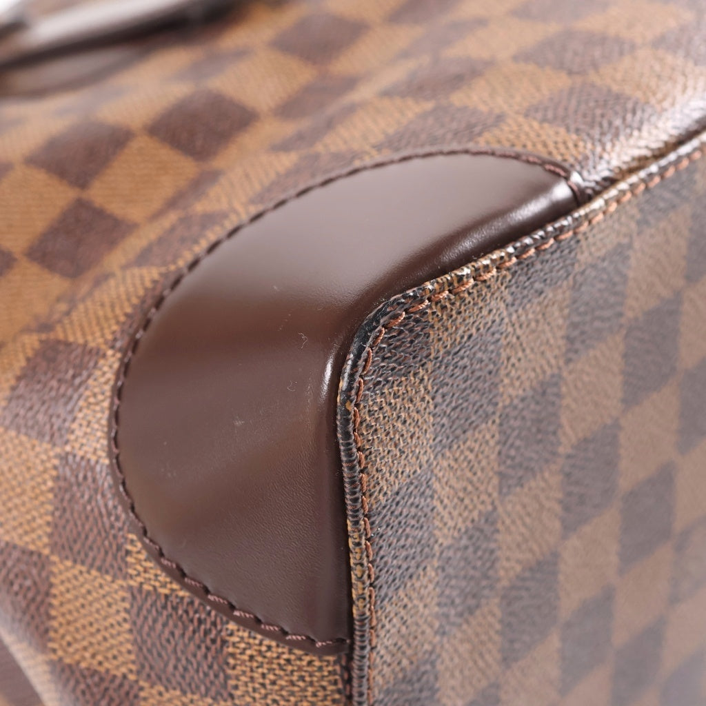 LOUIS VUITTON(ルイヴィトン) ダミエ ハムステッドMM PVC レザー トートバッグ ブラウン N51204 レディース