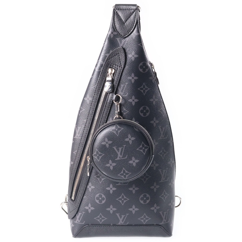 LOUIS VUITTON(ルイヴィトン) モノグラム タイガラマ×エクリプス デュオ・スリングバッグ ボディバッグ ショルダーバッグ ブラック PVC×レザー M30936