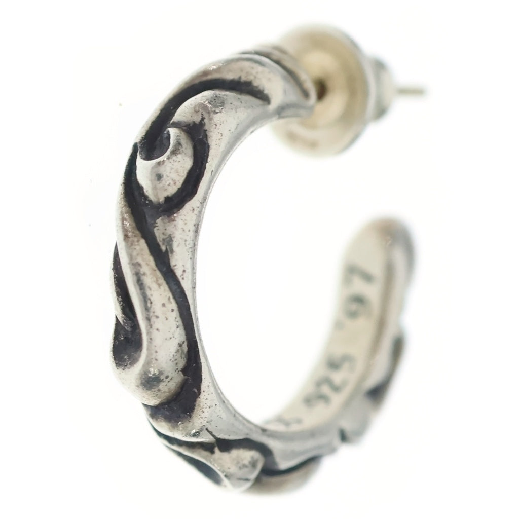 CHROME HEARTS(クロムハーツ) HOOP SCROOL スクロール フープピアス シルバー BCA102