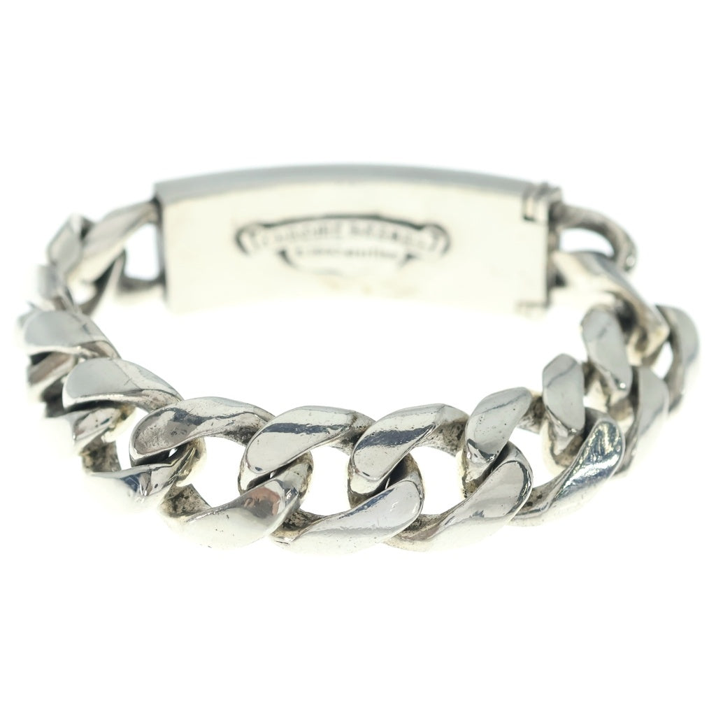 CHROME HEARTS(クロムハーツ) ID FLORAL CRS フローラルクロスIDクラシックリンク ブレスレット 11LINK シルバー
