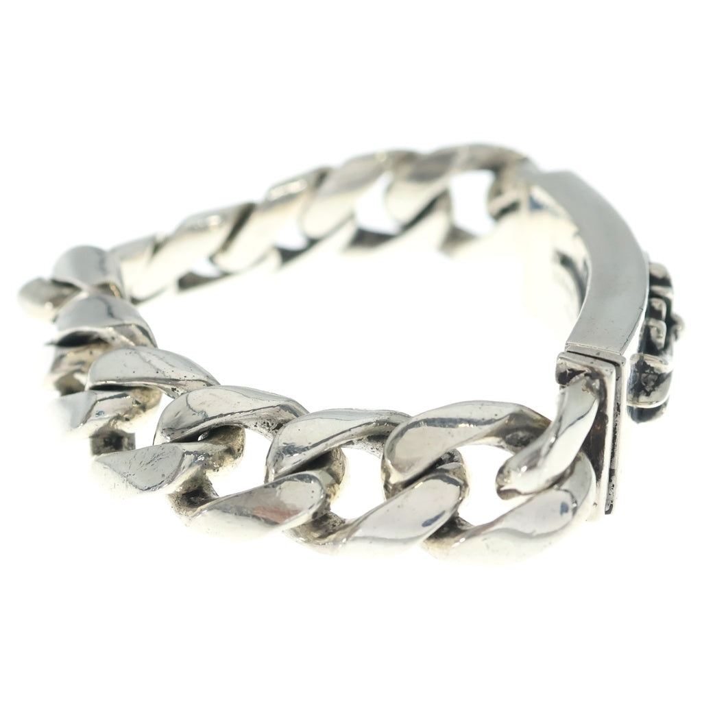CHROME HEARTS(クロムハーツ) ID FLORAL CRS フローラルクロスIDクラシックリンク ブレスレット 11LINK シルバー