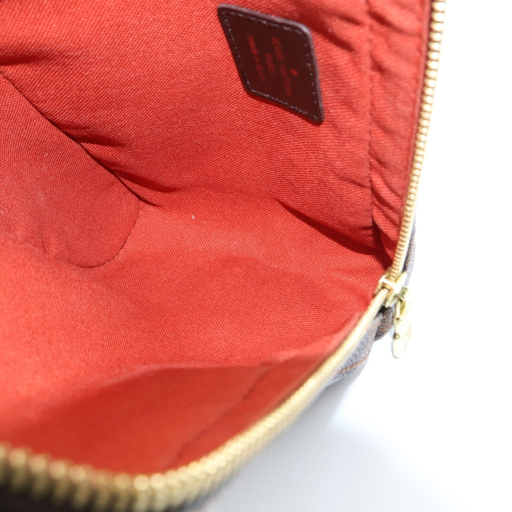 LOUIS VUITTON(ルイヴィトン) ダミエ ジェロニモス ショルダーバッグ ボディバッグ ウエストバッグ ブラウン レザー×PVC N51994 ゴールド金具
