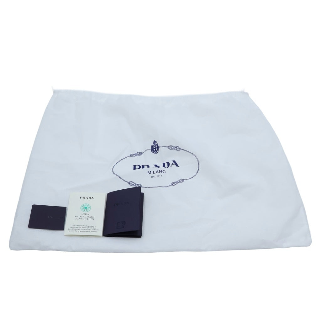 PRADA(プラダ) サフィアーノ ショルダーバッグ チェーンバッグ ブラック レザー 1BD133 ゴールド金具 レディース