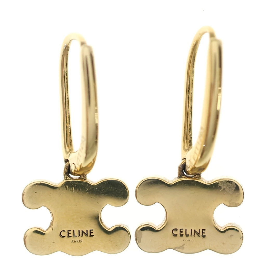 CELINE(セリーヌ) トリオンフ ラインストーン ピアス 両耳 ゴールド レディース