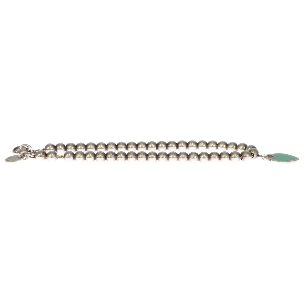 TIFFANY & Co.(ティファニー) リターントゥ ブルーハート ボールチェーンブレスレット シルバー×ティファニーブルー SV925 レディース