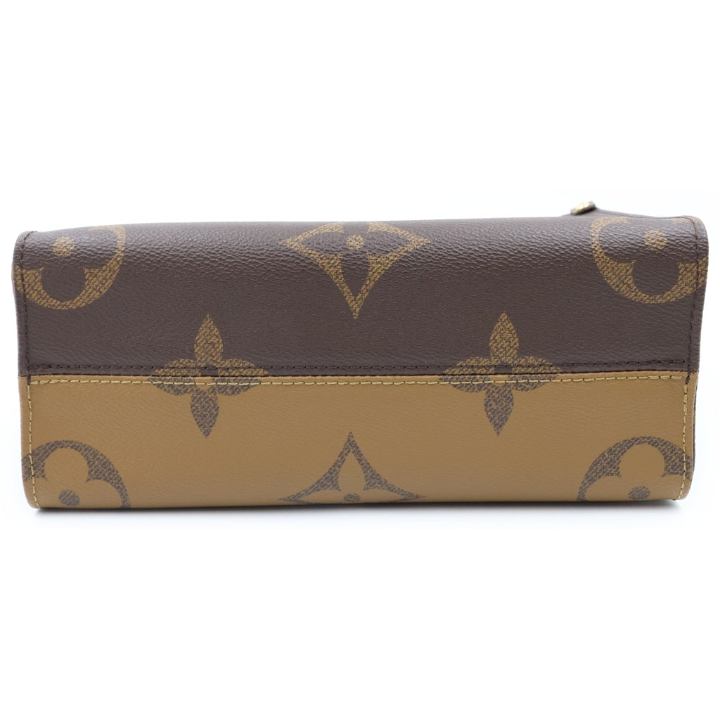 LOUIS VUITTON(ルイヴィトン) モノグラム ジャイアントリバース オンザゴーPM PVC レザー 2WAY ハンドバッグ ショルダーバッグ ICタイプ ブラウン M46373 レディース