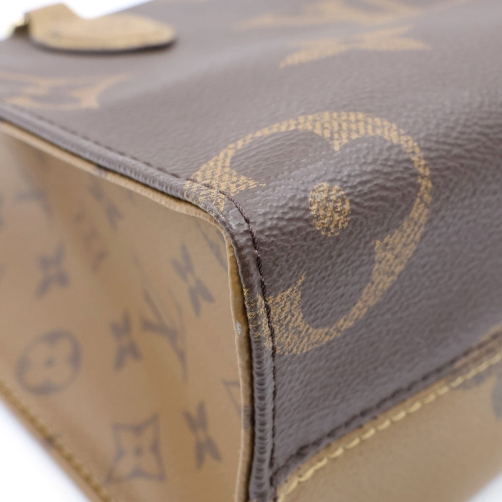LOUIS VUITTON(ルイヴィトン) モノグラム ジャイアントリバース オンザゴーPM PVC レザー 2WAY ハンドバッグ ショルダーバッグ ICタイプ ブラウン M46373 レディース