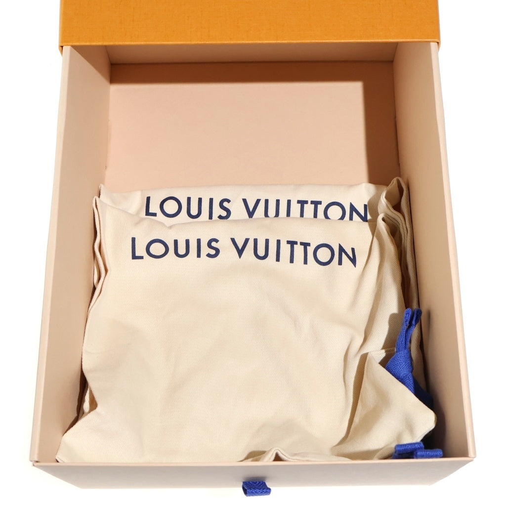 LOUIS VUITTON(ルイヴィトン) マヤ エスパドリーユ 厚底サンダル ブルー×ベージュ ジャガード #36 1AHNI0 レディース