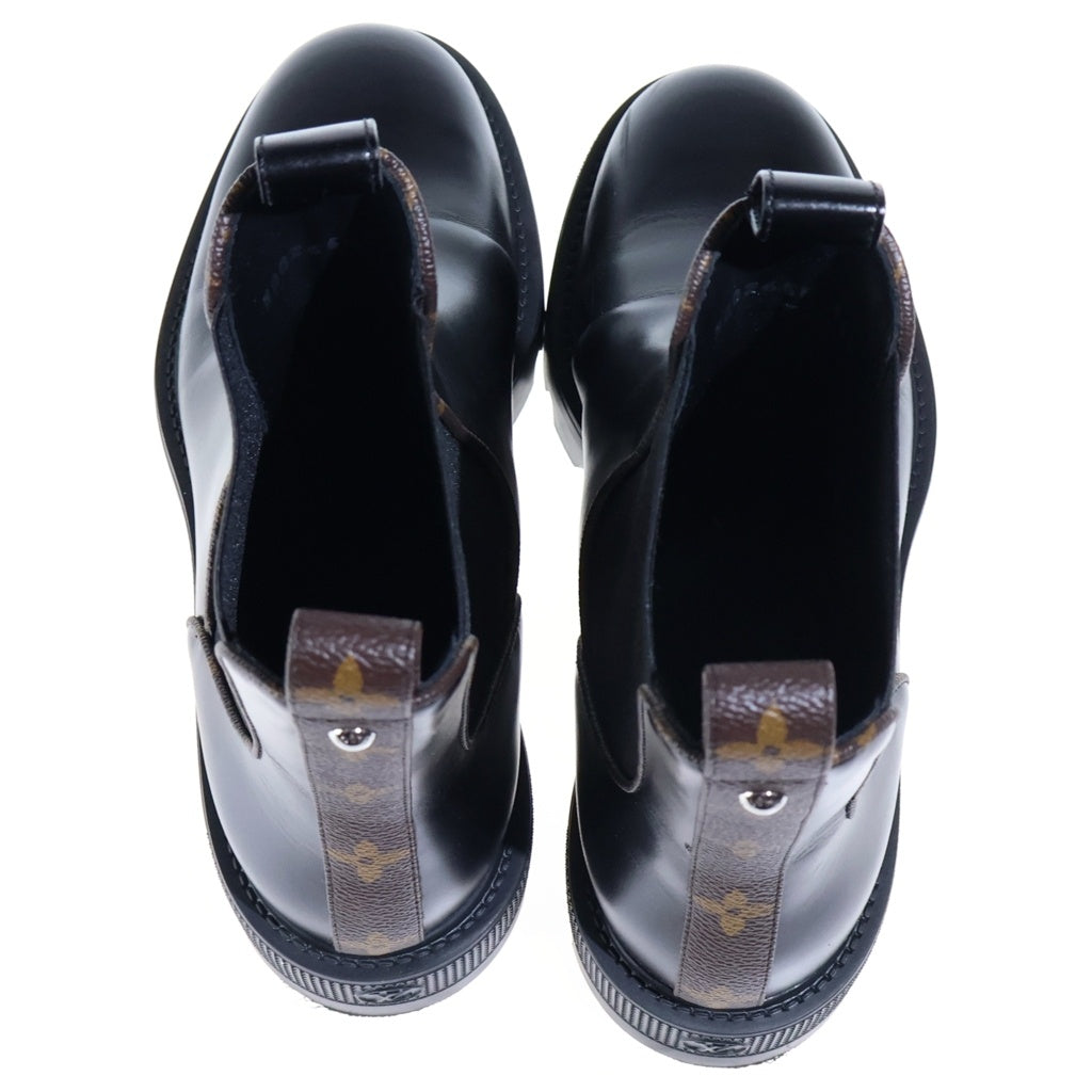 LOUIS VUITTON(ルイヴィトン) ディストリクト チェルシー アンクルブーツ ブラック レザー #36 1/2 1AIBUU レディース