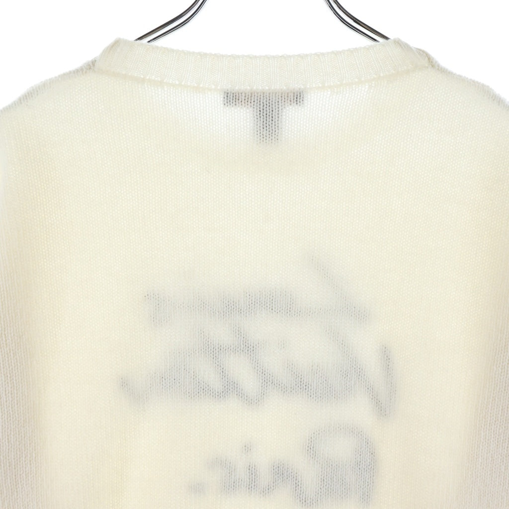 LOUIS VUITTON(ルイヴィトン) カーシブシグネチャープルオーバー カシミヤニット アイボリー RW261WW EN7 FUKJ19 レディース