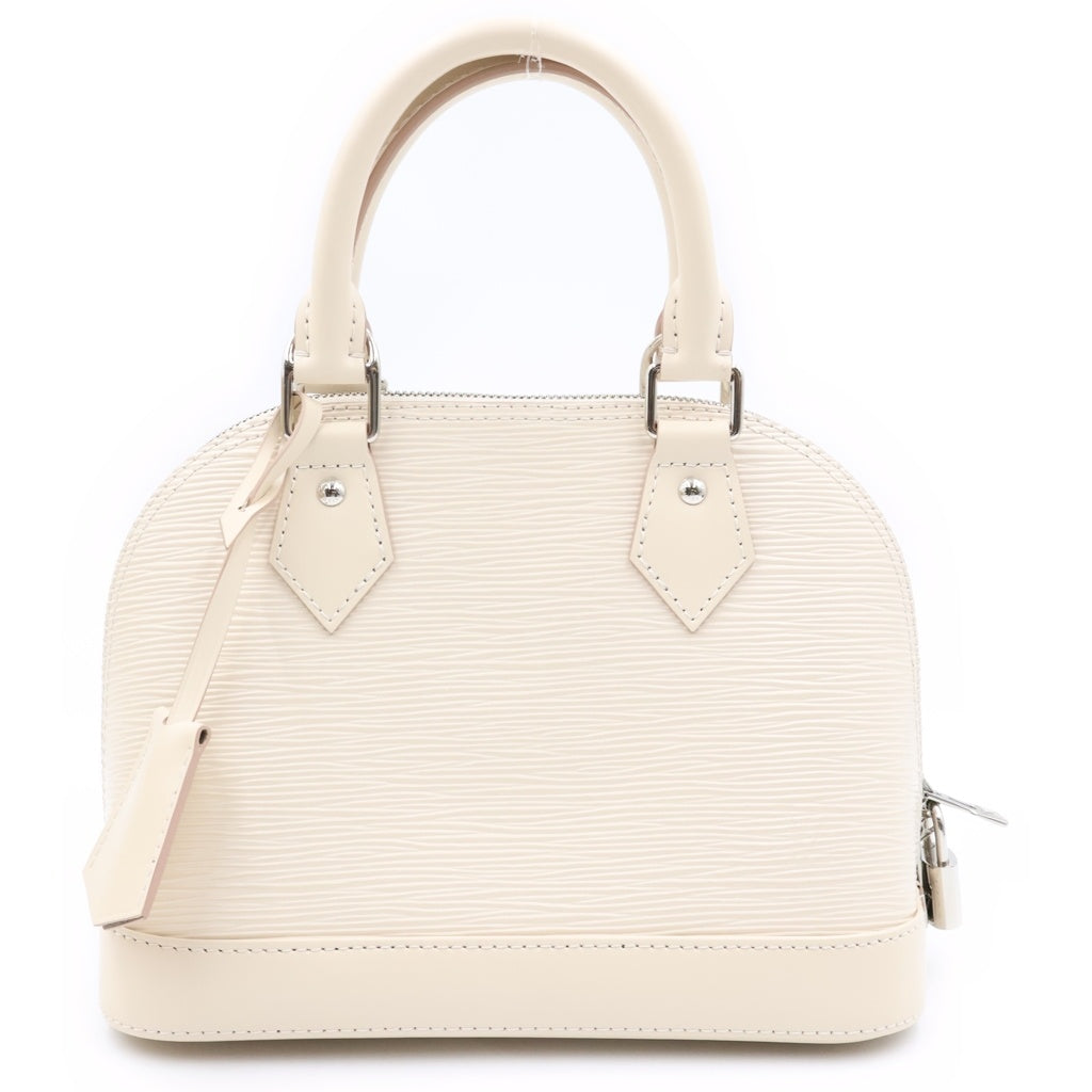 LOUIS VUITTON(ルイヴィトン) エピ アルマBB レザー シルバー金具 2WAY ハンドバッグ ショルダーバッグ クオーツホワイト M14432 レディース