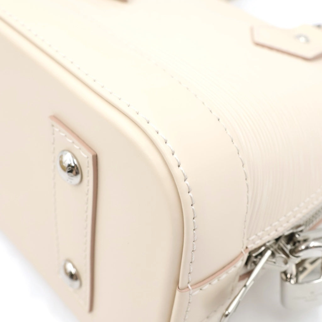 LOUIS VUITTON(ルイヴィトン) エピ アルマBB レザー シルバー金具 2WAY ハンドバッグ ショルダーバッグ クオーツホワイト M14432 レディース