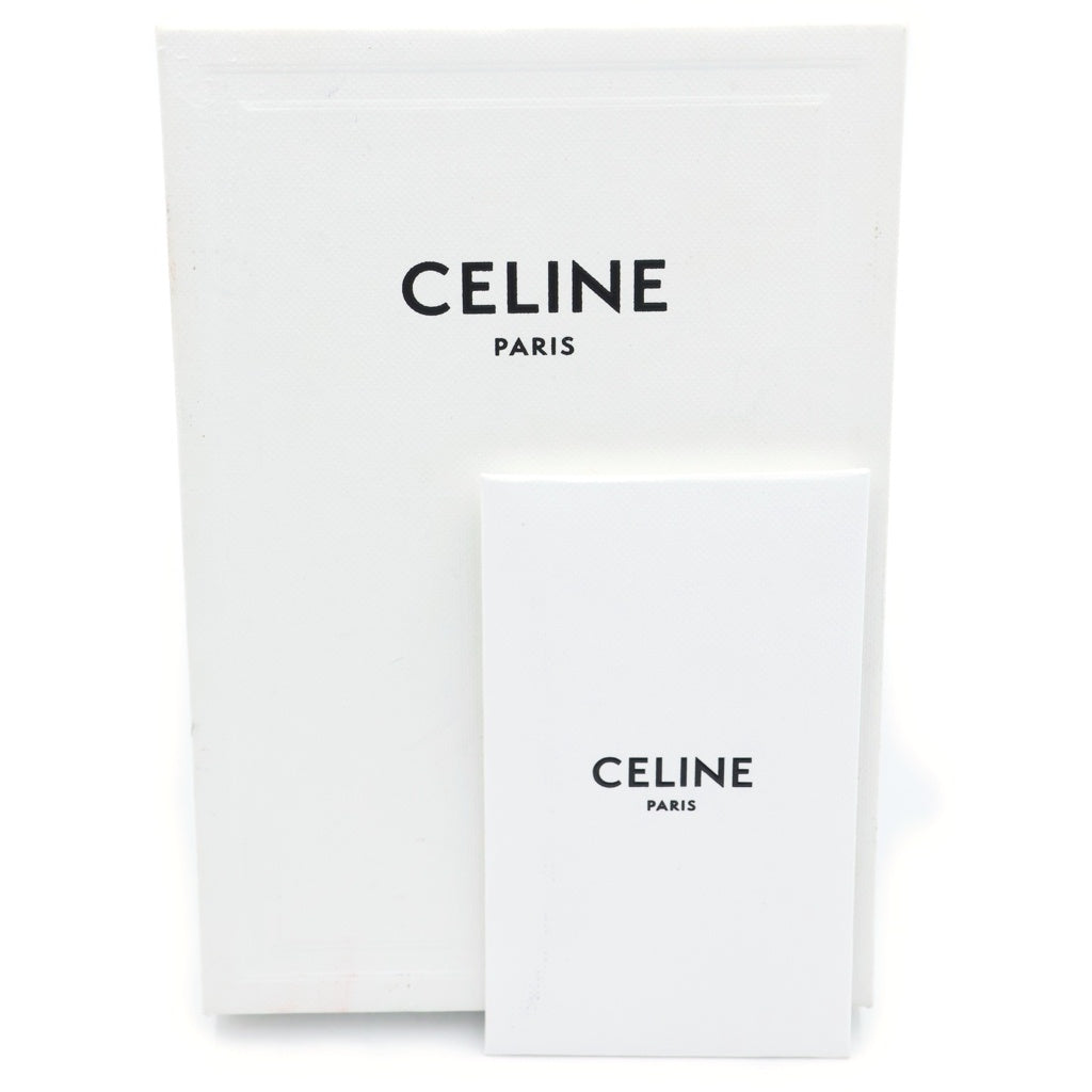 CELINE(セリーヌ) トリオンフ カードケース 名刺入れ チャコールグレー レザー レディース