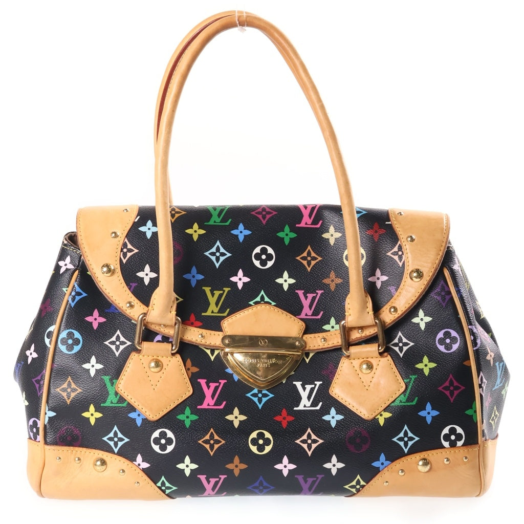 LOUIS VUITTON(ルイヴィトン) モノグラム マルチカラー ビバリーGM ハンドバッグ ショルダーバッグ ブラウン/ブラック M40202 レディース