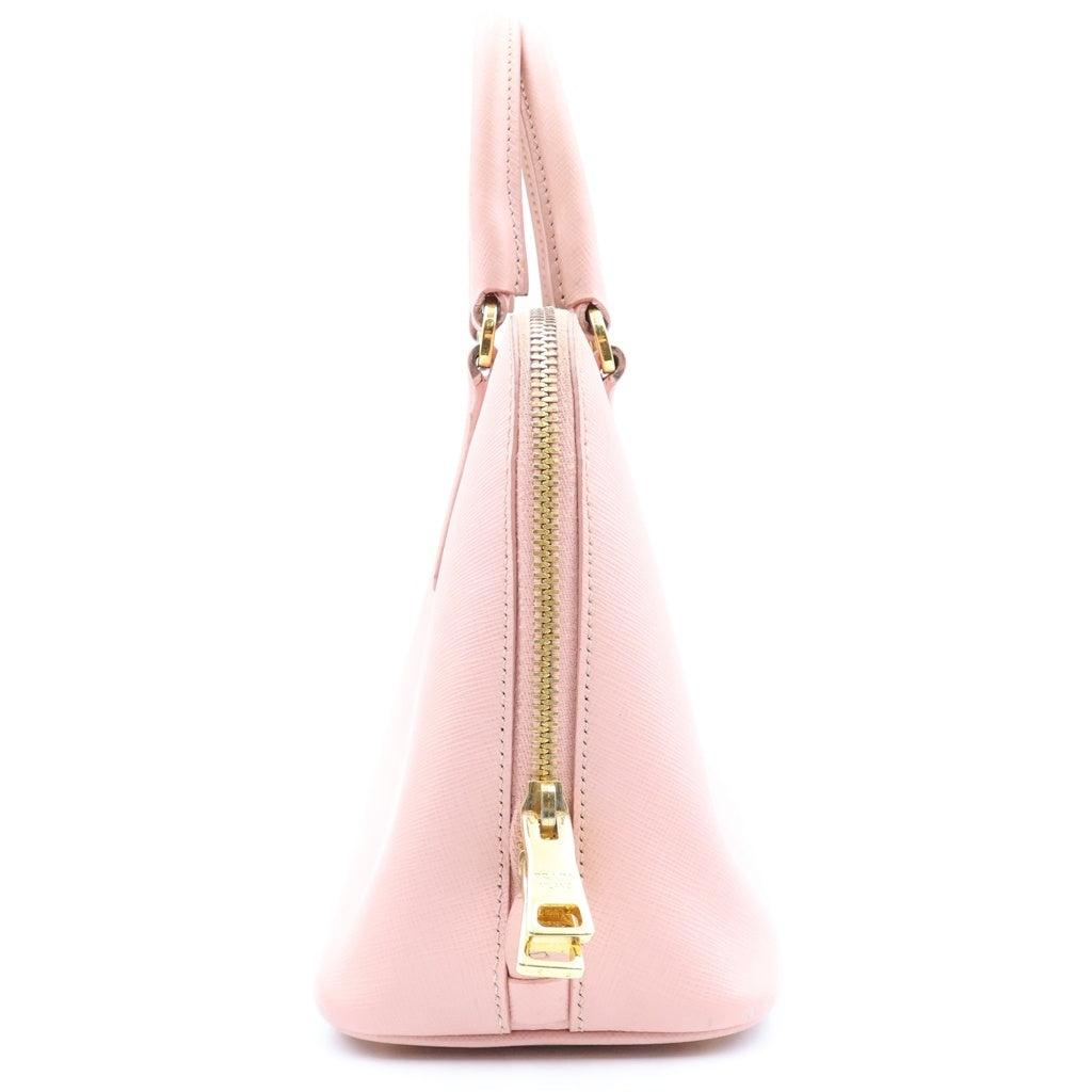 PRADA(プラダ) サフィアーノ 2WAY ショルダーバッグ ハンドバッグ ピンク レザー 1BA837 レディース