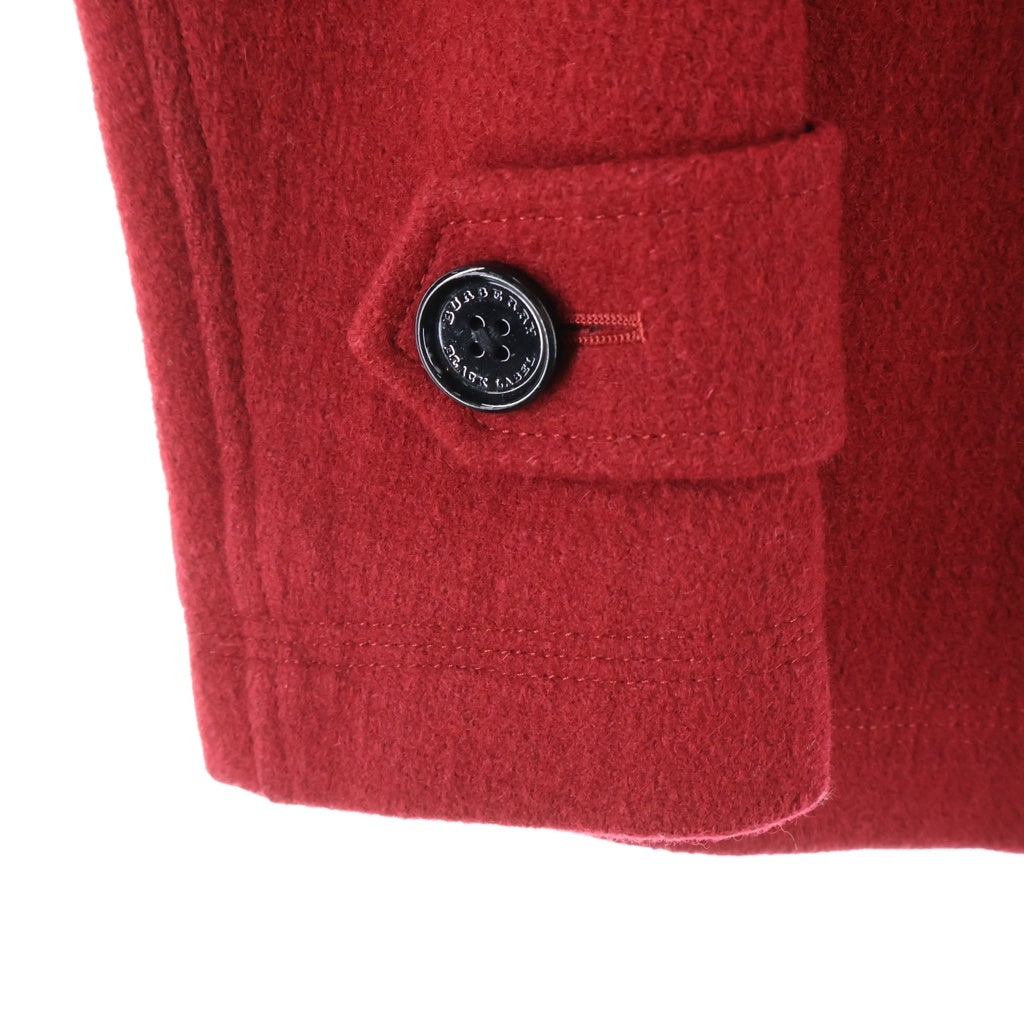 BURBERRY BLACK LABEL(バーバリー ブラックレーベル) Wool Pea Coat ウールピーコート ハーフコート レッド D1F70-213-16