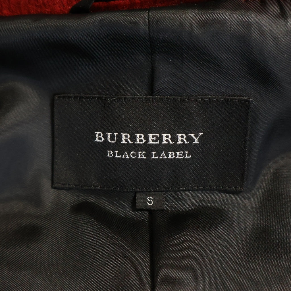 BURBERRY BLACK LABEL(バーバリー ブラックレーベル) Wool Pea Coat ウールピーコート ハーフコート レッド D1F70-213-16
