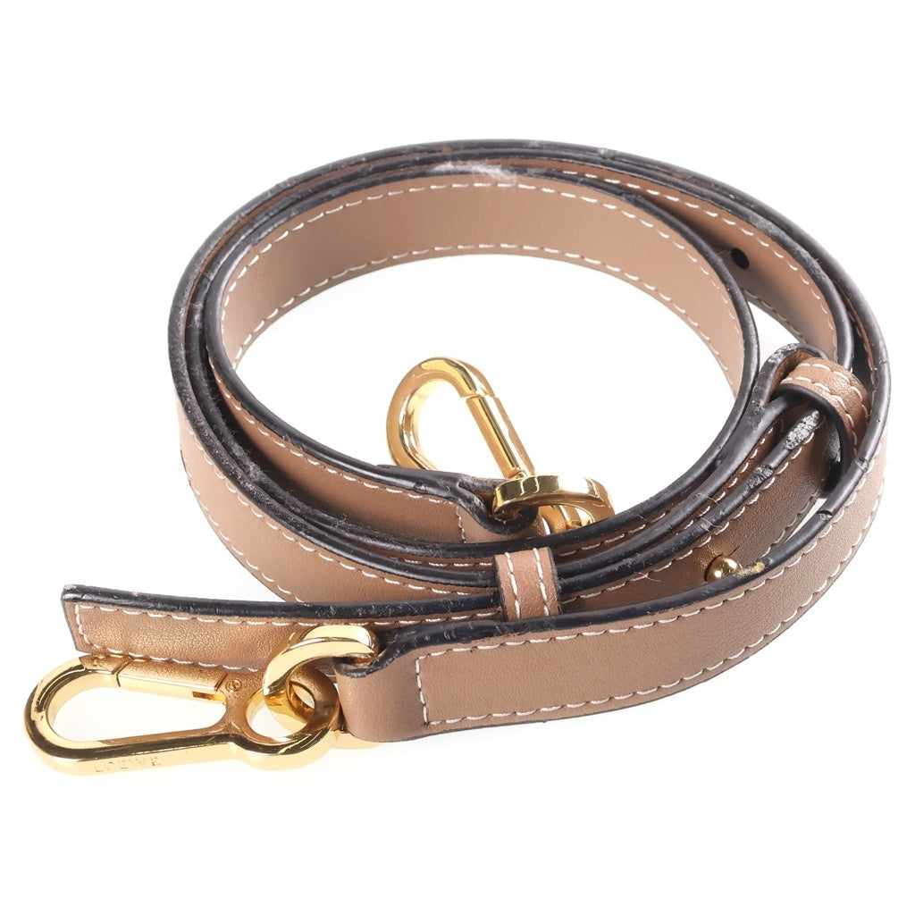 LOEWE(ロエベ) アマソナ28 2WAYハンドバッグ バイカラー ショルダーバッグ ベージュ×ブラウン×ボルドー レザー ゴールド金具 レディース