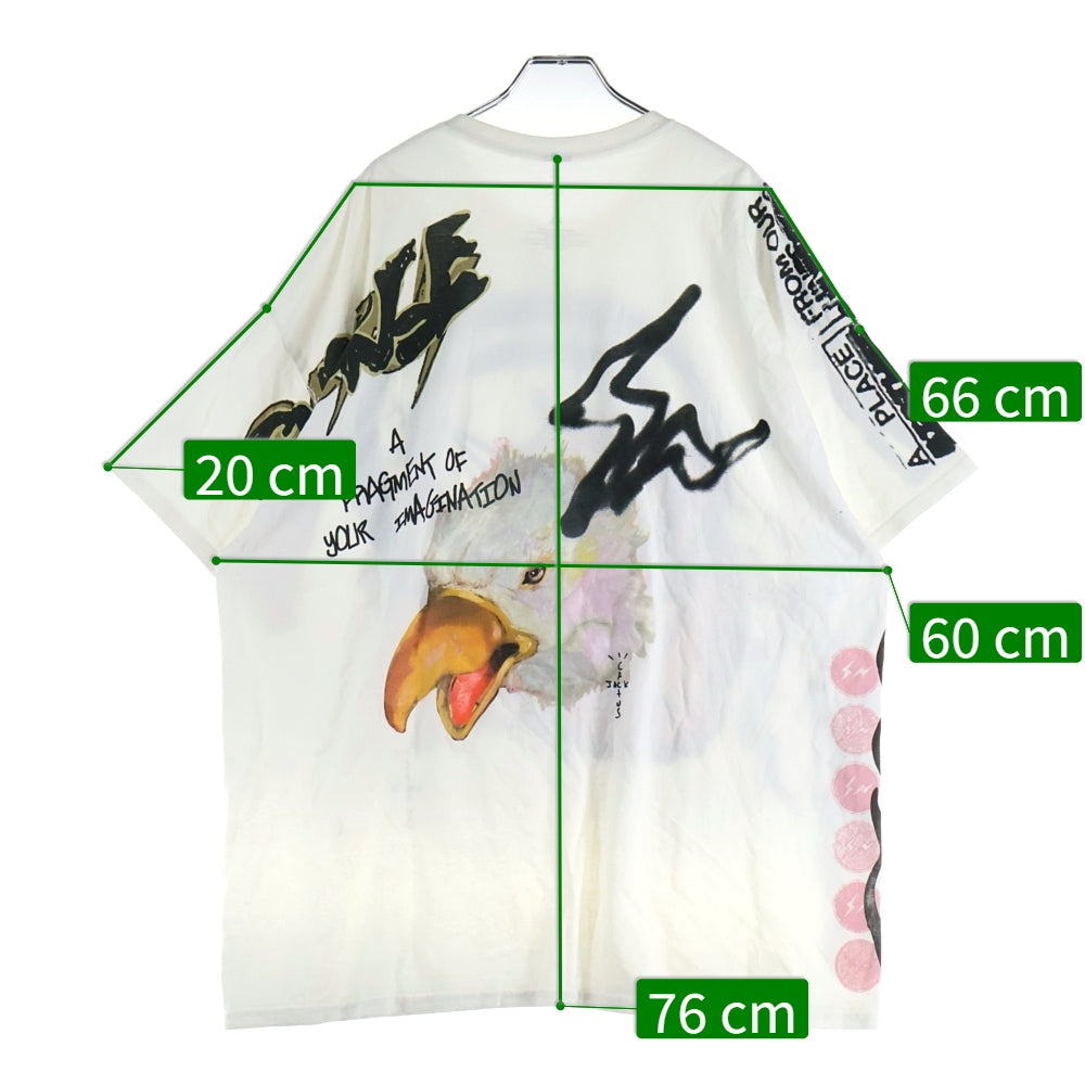 Cactus Jack(カクタスジャック) × FRAGMENT SUNRISE TEE TRAVIS SCOTT WHITE トラヴィス スコット サンライズ 両面プリント Tシャツ