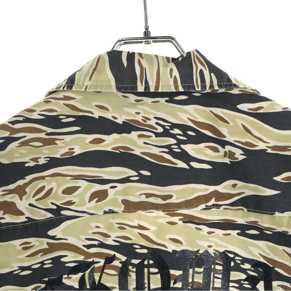 WACKO MARIA(ワコマリア) 25SS Tiger Camo Fatigue Jacket タイガーカモ 迷彩総柄 バックロゴプリント ファティーグ ジャケット カーキ