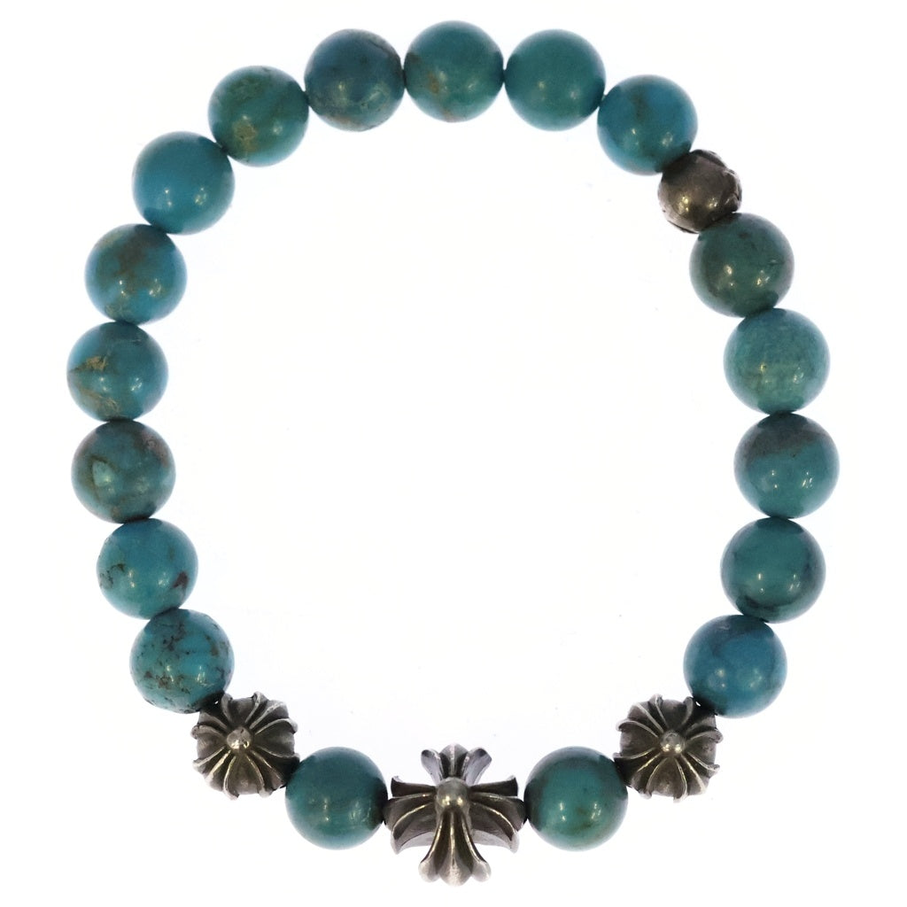 CHROME HEARTS(クロムハーツ) 8mm BEAD ビーズブレス ビーズブレスレット ターコイズ ブルー