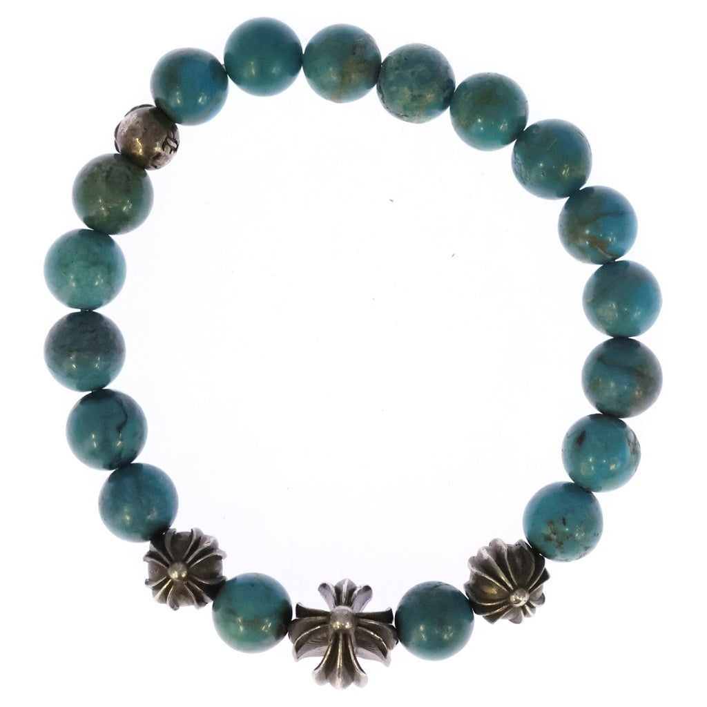 CHROME HEARTS(クロムハーツ) 8mm BEAD ビーズブレス ビーズブレスレット ターコイズ ブルー