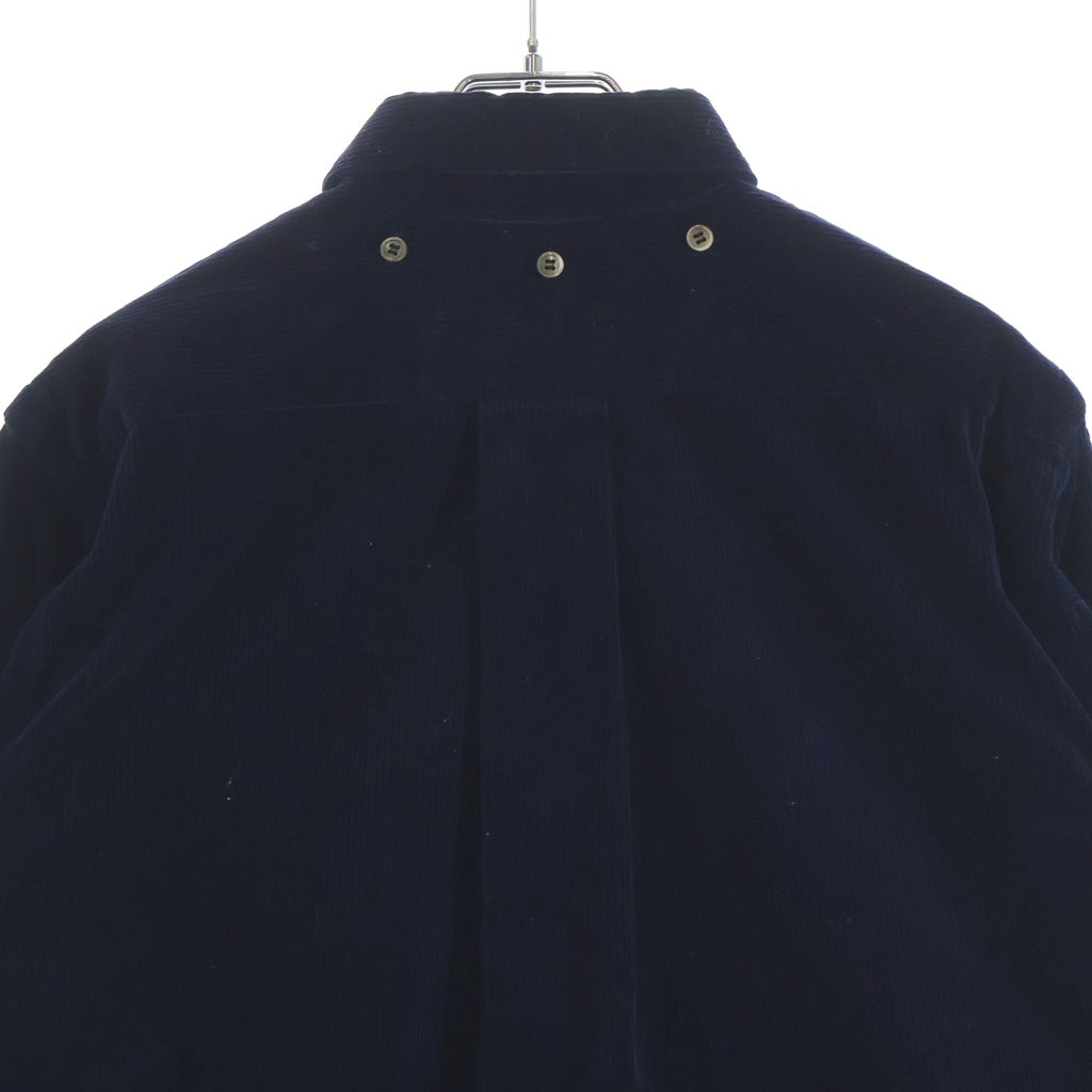 Sacai(サカイ) 14AW コーデュロイ ワンポケット ボタンダウン長袖シャツ ネイビー 14‐00645M