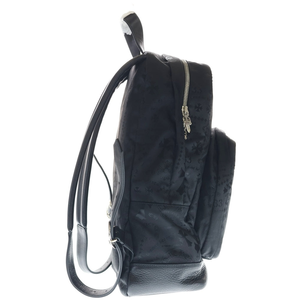 CHROME HEARTS(クロムハーツ) 7TH GRADE NYLN ステンシル総柄ナイロンバックパック ブラック