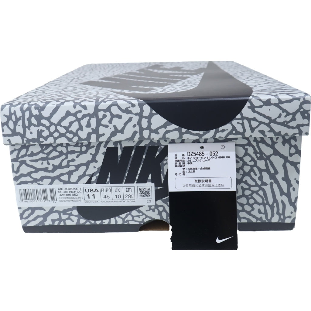 NIKE(ナイキ) AIR JORDAN 1 RETRO HIGH OG WHITE CEMENT ELEPHANT エアジョーダン1 ハイ OG ホワイトセメント サファリ ハイカットスニーカー US11/29cm DZ5485-052