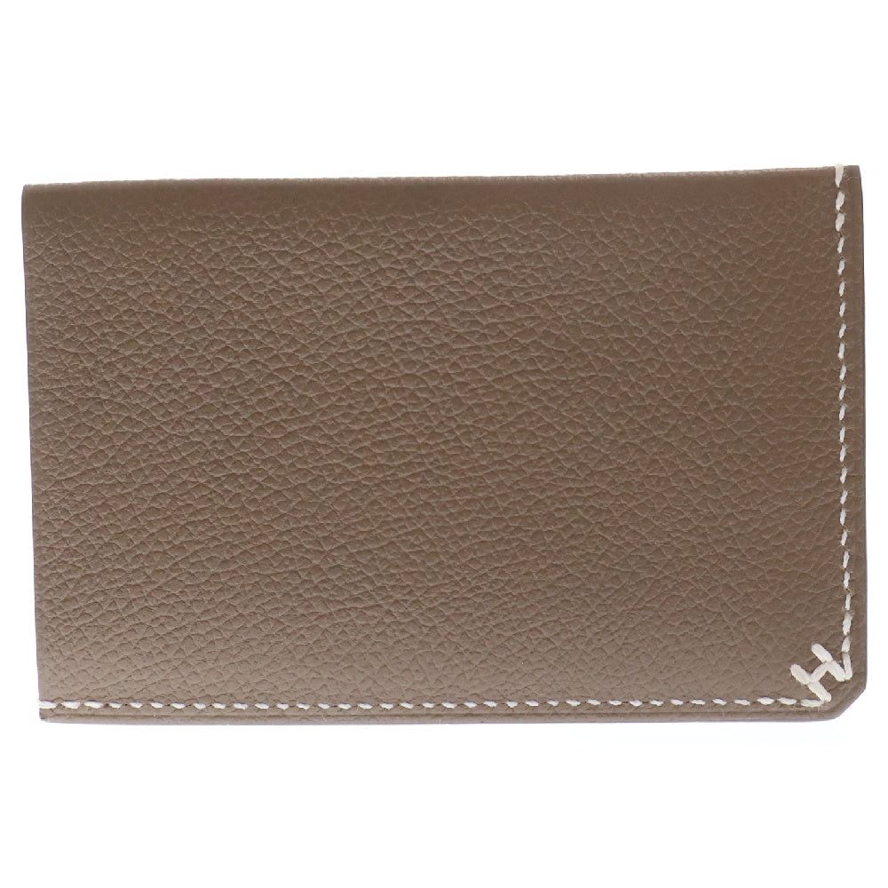 HERMES(エルメス) Hセリエ カードケース エトゥープ エヴァーグレイン B刻印 名刺入れ カードケース ベージュ