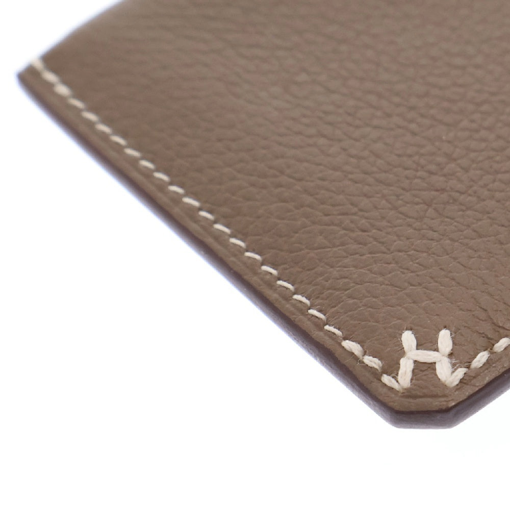 HERMES(エルメス) Hセリエ カードケース エトゥープ エヴァーグレイン B刻印 名刺入れ カードケース ベージュ