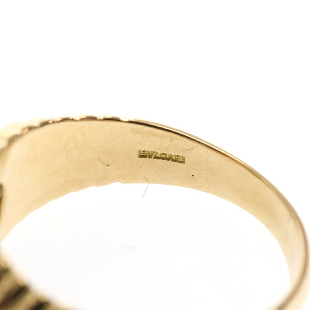 BVLGARI(ブルガリ) バチェラート ペリドットリング Au750 YG イエローゴールド 約17.5号 ジュエリー アクセサリー