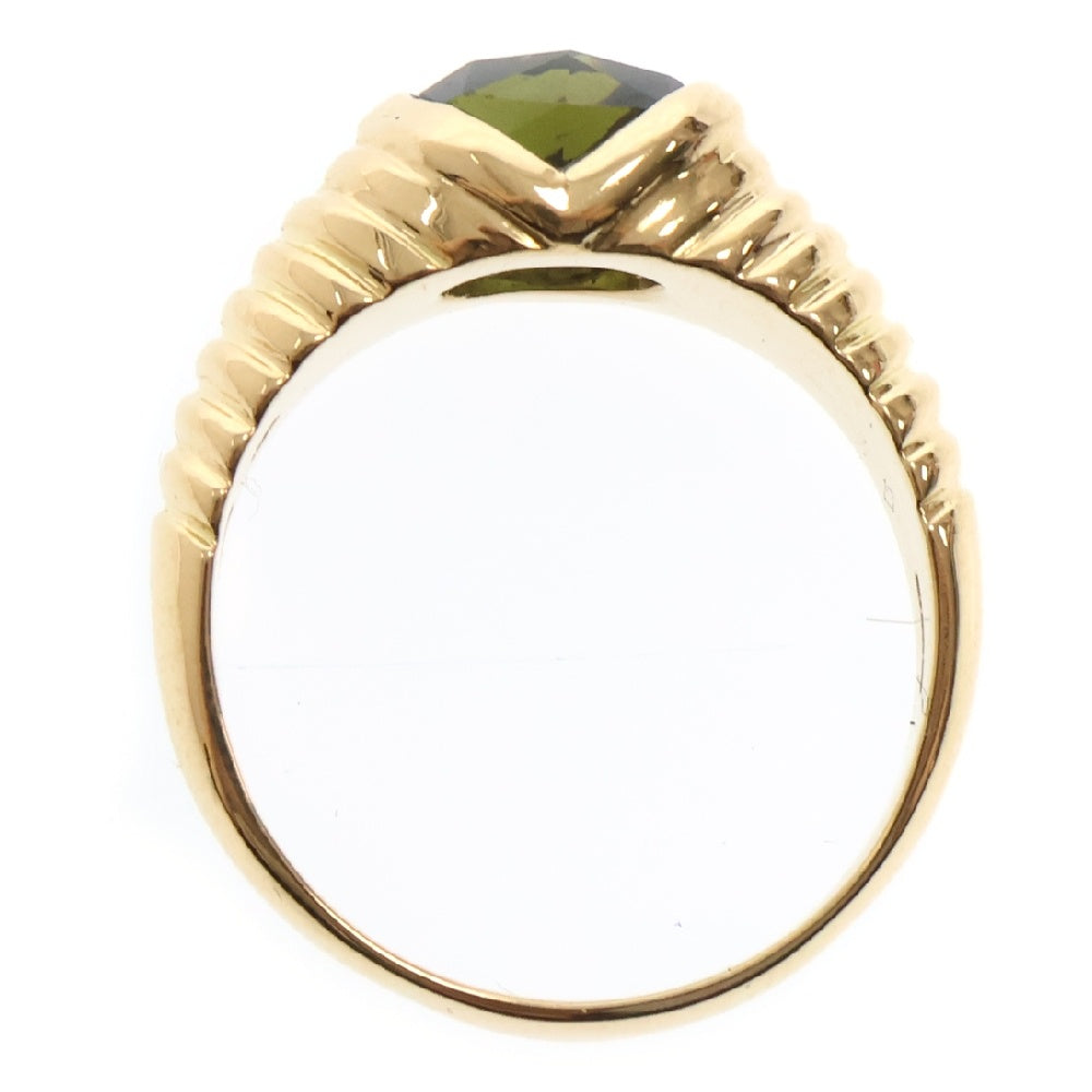 BVLGARI(ブルガリ) バチェラート ペリドットリング Au750 YG イエローゴールド 約17.5号 ジュエリー アクセサリー