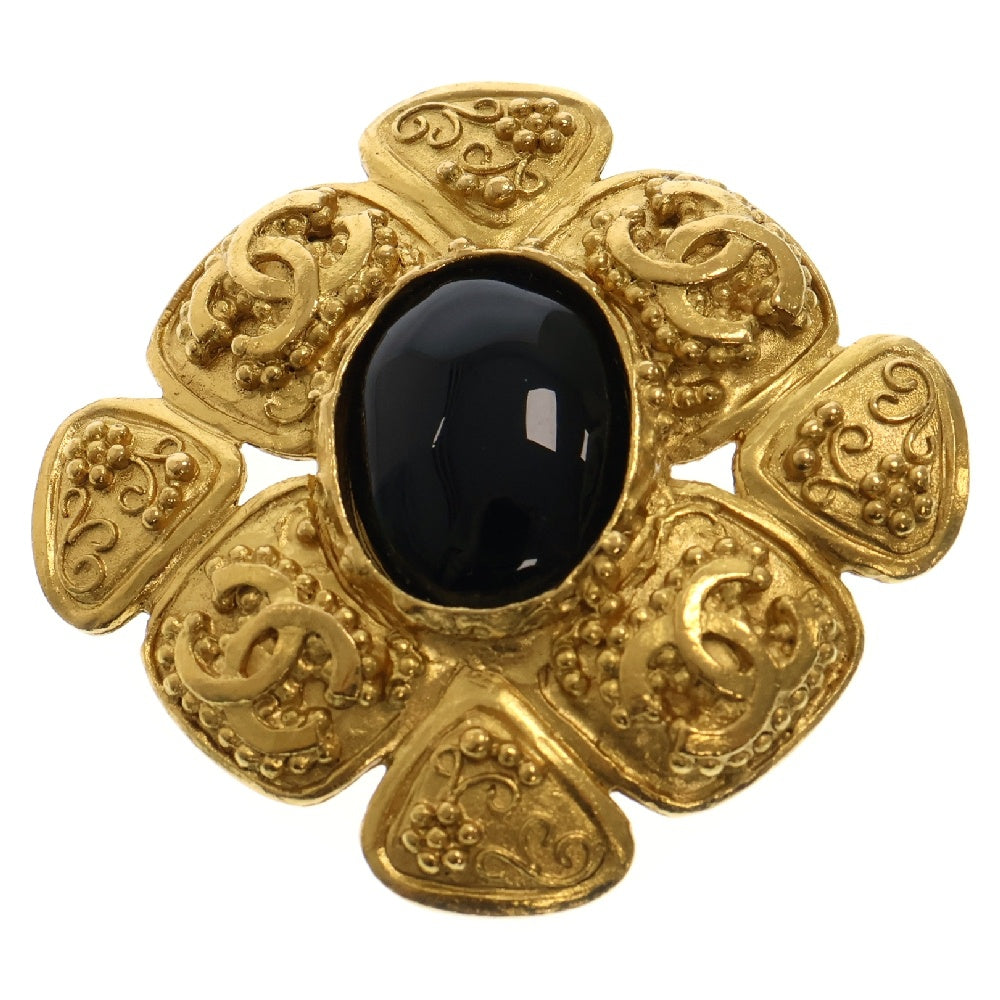 CHANEL(シャネル) グリポワ ココマーク ブローチ 96P ブラウン ゴールド GP アクセサリー